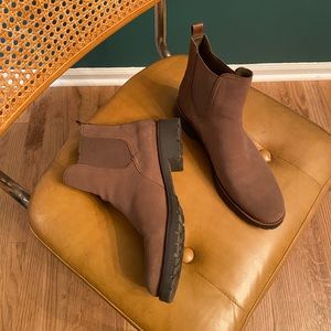 Sam Edelman Jaclyn brown suede Chelsea boots